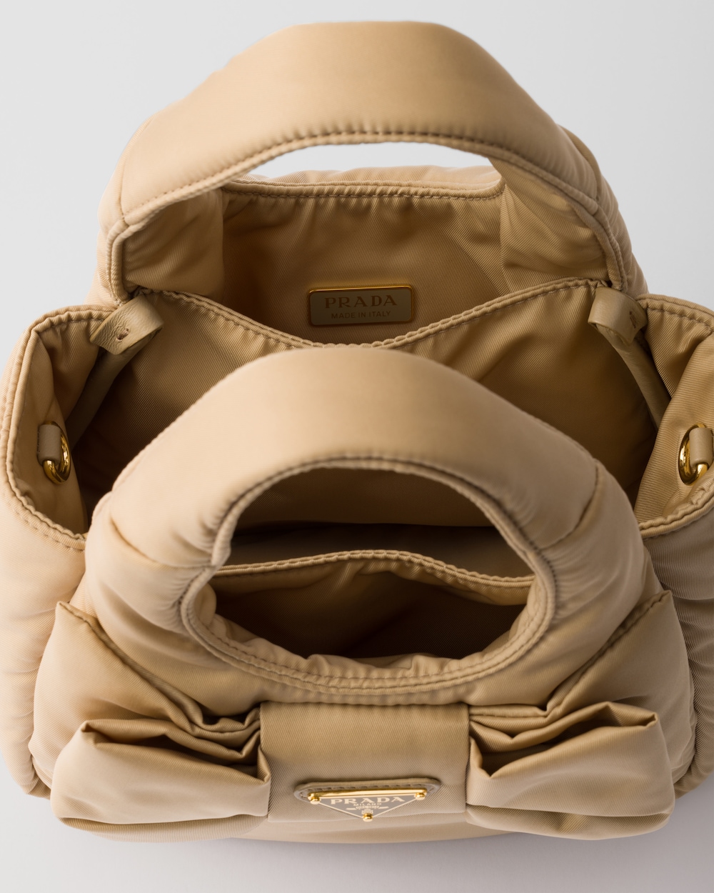 Padded Re-Nylon Mini-Bag With Bow - Image 3